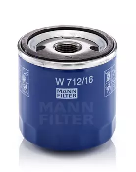 Фильтр масляный MANN-FILTER W 712/16 Alfa Romeo 145-166, Fiat Brava/Bravo 1.4-2.5/16V/20V 96>