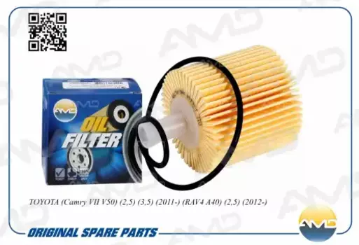 Фильтр масляный AMD AMD.FL725 Toyota Camry 3.5 V6 07>/RAV4 2.4/3.5 08>