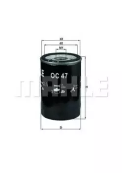 Фильтр масляный KNECHT OC47OF Audi 80/100/A6/A4, VW Golf/Venta/Passat 1.0-2.3 80>