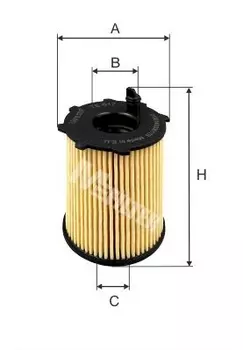 Фильтр масляный MFILTER TE 617 Citroen C3, Peugeot 206 1.4HDi 02>