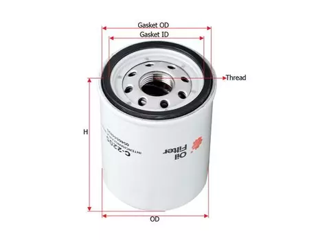 Фильтр масляный SAKURA C-2205 Fiat Brava/Bravo/Punto 1.2 97>