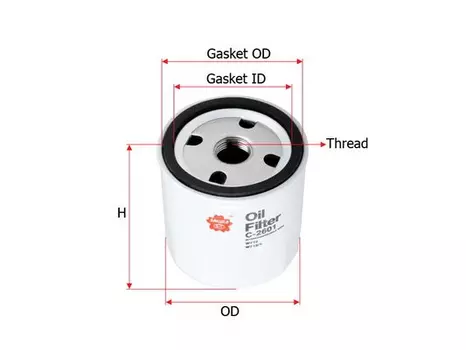 Фильтр масляный SAKURA C-2601