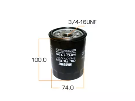 Фильтр масляный MASUMA MFC1125 Ford Escort/Fiesta/Ka 1.3/1.4 96>, Caterpillar