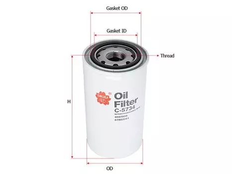 Фильтр масляный SAKURA C-5734 IVECO