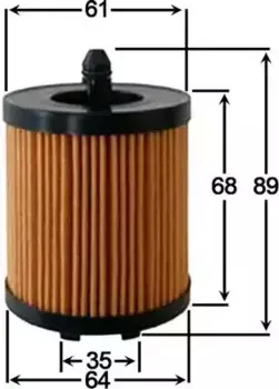 Фильтр масляный JS ASAKASHI OE902J Opel Astra/Vectra/Signum 2, 2 03>