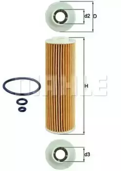 Фильтр масляный MAHLE OX 183/5D1