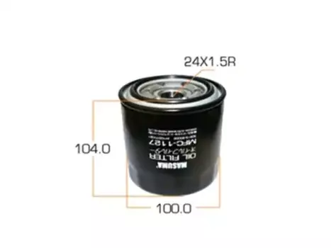 Фильтр масляный MASUMA MFC1127 Toyota Avensis/Carrina/Corolla 2.0D/TD 96>