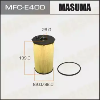 Фильтр масляный MASUMA MFC-E400 Citroen C5/C6, Peugeot 407/607 2.7D 04>