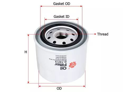 Фильтр масляный SAKURA C1813 Nissan Micra 1.0-1.2 82-92