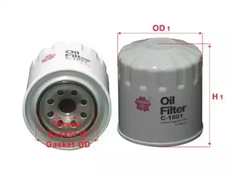 Фильтр масляный SAKURA C1001