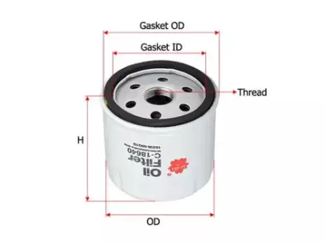 Фильтр масляный SAKURA C-18640 MB W212/W205 1.6i/2.0i13>