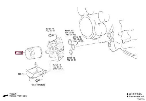 Фильтр масляный TOYOTA / LEXUS 90915-10010