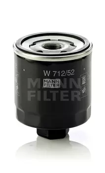 Фильтр масляный MANN-FILTER W 712/52 VW Golf/Polo, Seat Ibiza/Toledo 1.4-1.6 99>, Audi A2 1.4 00>