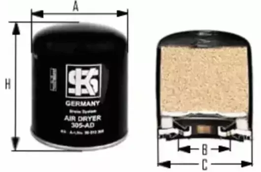 Фильтр осушителя тормозной системы KS 50 013 305