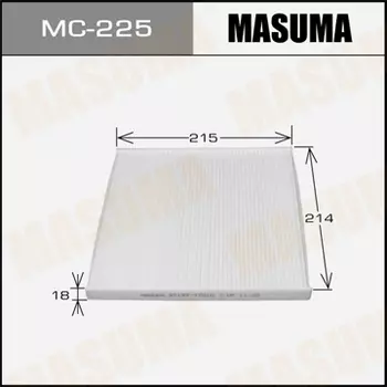 Салонный фильтр MASUMA MC-225 TOYOTA Avensis/Land Cruiser/Previa/Yaris 99>