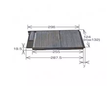 Салонный фильтр MASUMA MC2006CL TOYOTA Land Cruiser J100 4.2TD 98-07, Lexus LX 4.7i 02-07