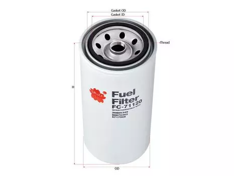 Топливный фильтр SAKURA FC71120 DEUTZ, Volvo, BOMAG