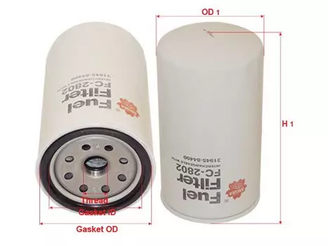 Топливный фильтр SAKURA FC2802