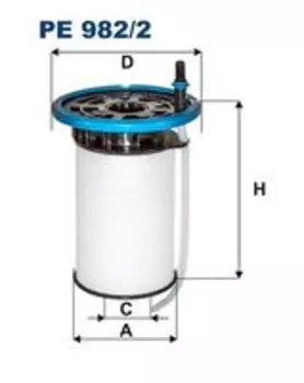 Топливный фильтр FILTRON PE 982/2 Fiat Doblo 1.3-2.0D 10>