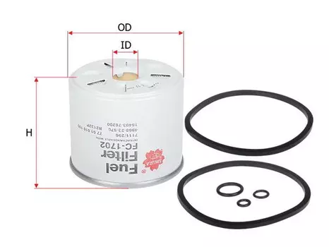 Топливный фильтр SAKURA FC1702 Ford Escort/Mondeo/Fiesta 1.6D-1.8D/TD & CAV-system 84>