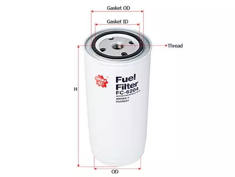 Топливный фильтр SAKURA FC-6204 DAF, Claas