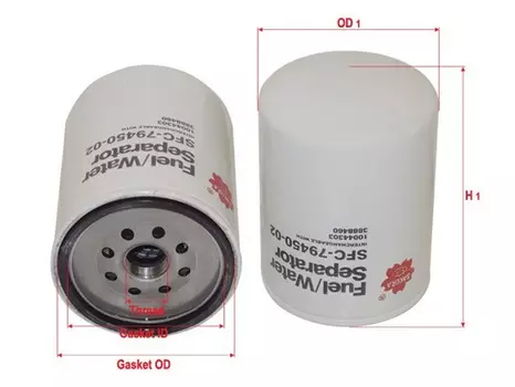 Топливный фильтр SAKURA SFC-79450-02 Liebherr