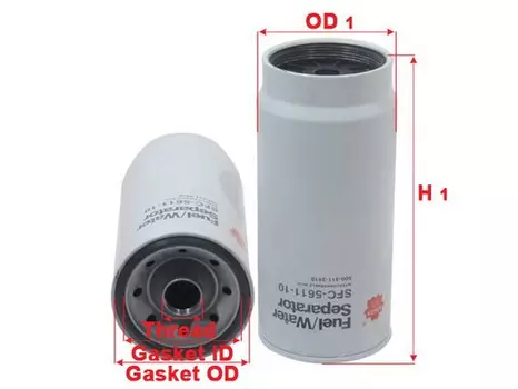 Топливный фильтр SAKURA SFC-561110 Komatsu