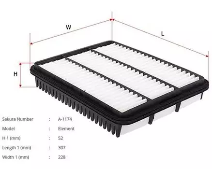 Фильтр воздушный SAKURA A1174