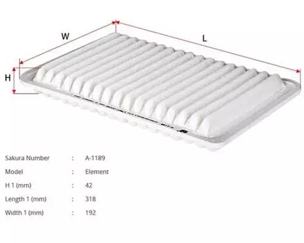 Фильтр воздушный SAKURA A1189