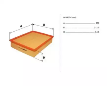 Фильтр воздушный FILTRON AP 063/1