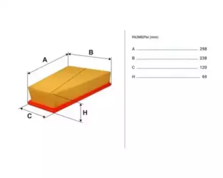 Фильтр воздушный FILTRON AP 186/1