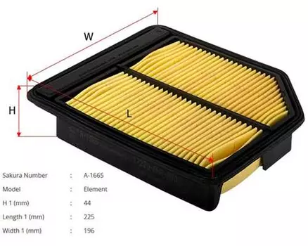 Фильтр воздушный SAKURA A1665