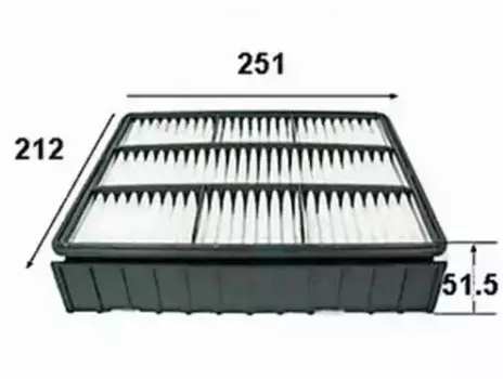 Фильтр воздушный JS ASAKASHI A3008