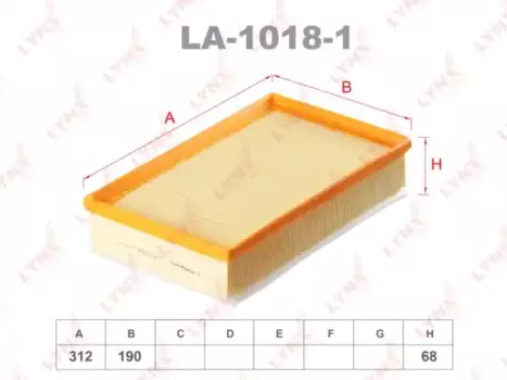 Фильтр воздушный LYNXAUTO LA-1018-1
