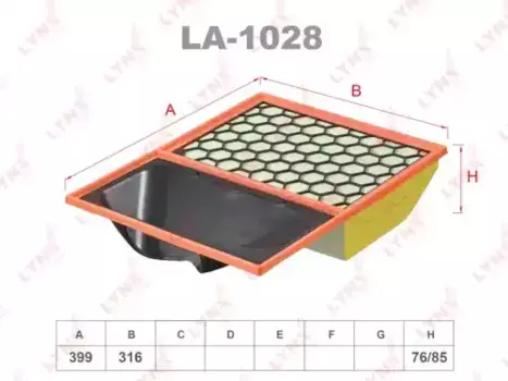 Фильтр воздушный LYNXAUTO LA-1028
