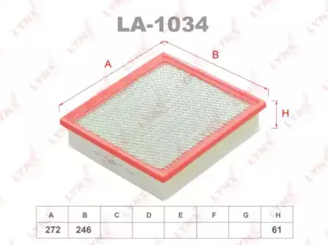 Фильтр воздушный LYNXAUTO LA-1034
