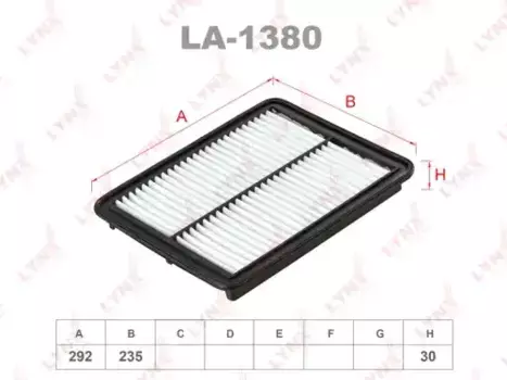 Фильтр воздушный LYNXAUTO LA-1380