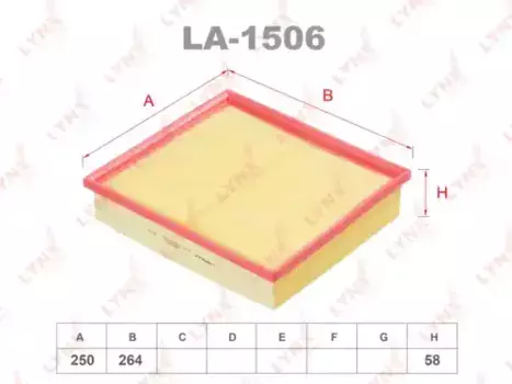 Фильтр воздушный LYNXAUTO LA-1506