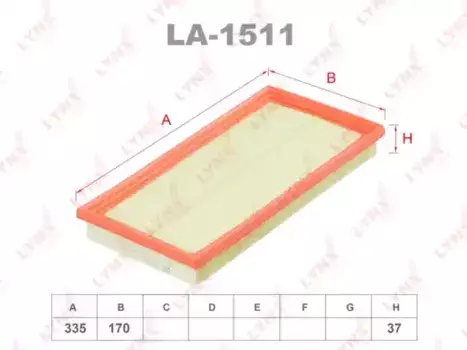 Фильтр воздушный LYNXAUTO LA-1511