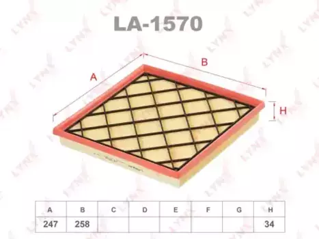Фильтр воздушный LYNXAUTO LA-1570