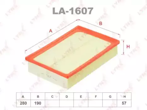 Фильтр воздушный LYNXAUTO LA-1607