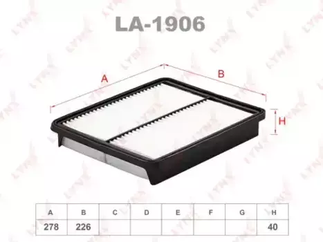 Фильтр воздушный LYNXAUTO LA-1906