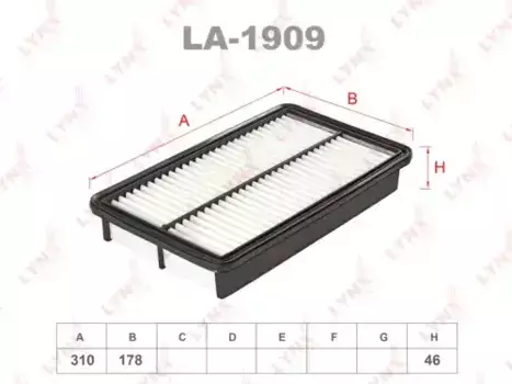 Фильтр воздушный LYNXAUTO LA-1909