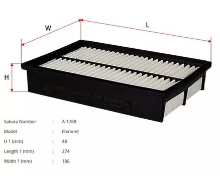 Фильтр воздушный SAKURA A1768
