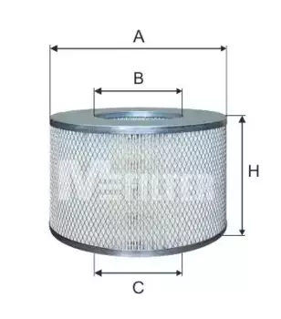 Фильтр воздушный MFILTER A836
