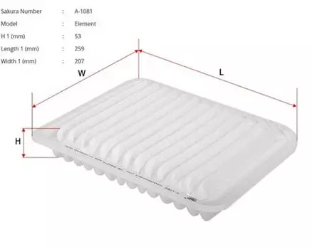 Фильтр воздушный SAKURA A1081