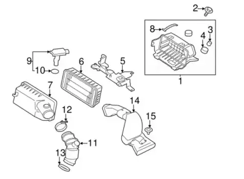 Фильтр воздушный MITSUBISHI MR968274
