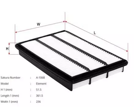 Фильтр воздушный SAKURA A1068