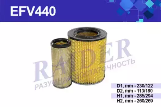 Фильтр воздушный RAIDER EFV440