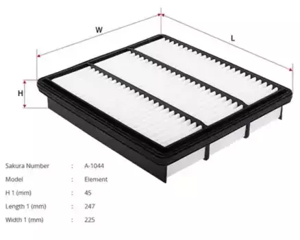 Фильтр воздушный SAKURA A1044
